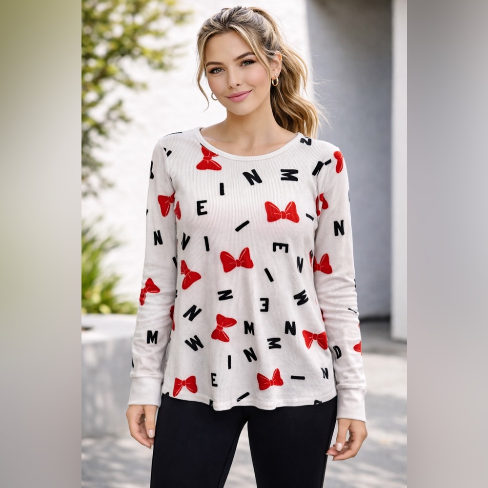 Disney Minnie Mouse Long Sleeve Top | Size M